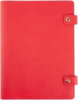 Папка органайзер для хранения семейных документов экокожа красная, пластиковые файлы
