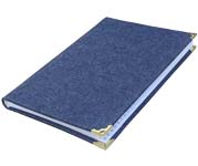 Телефонная записная книга А5 в мягком переплете из джинсовой ткани